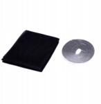  Rovarháló 130x150 tépőzáras 10mm Fekete szobaajtó ablak (AQSIC1)