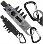 JB Tacticals Multitool Kulcstartó Mini Szerszám Többfunkciós Zseblámpa Edc Karabiner (JB Tacticals brelok mini multitool JB-MLT-10)