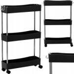 Calissimo Calis gurulós szalonkocsi, kozmetikai és fodrászati segédasztal spa használatra (Z-HL-6413-BLACK)