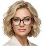 BLUE IRIS Női olvasószemüveg teknősmintás pillangó formával, dioptriás Brilo +2, 25 (RE112-A/225)