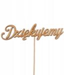 Klepkomania pik topper "köszönjük" felirat esküvőre, iskolába (BSTP095)