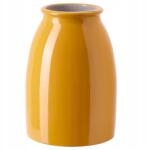 IKEA Váza, Kerámia, Élénk Sárga, 21 CM Magas, Kopparbjork Ikea (305.595.48)