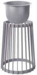 FORM-PLASTIC Virágcserép Standy alacsony 39.5cm+kis betét 23.5cm szürke (STANDY-NIZKY-MALY-SIVY)