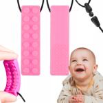  Logopédiai Rágóka Terápiás Érzékszervi Rózsaszín Építőkocka Nyaklánc (GRYZAK LOGOPEDYCZNY TERAPEUTYCZNY )