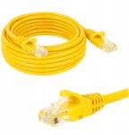 NETRACK RJ45 patch kábel 15m Lan Utp 1Gb/s Cat. 5e hálózati kábel sárga Netrack (BZPAT15UY)