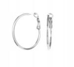 Colibra Ezüst karika fülbevaló Colibra, mindig divatos, közepes méretű, 3, 2 cm-es, lapos (p6023/5)