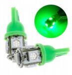 Interlook Led T10 W5W Autóizzó 12V, 5 Smd, Zöld Szín, 1db