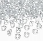 Deco Mariage Konfetti Gyémántok svarowski kristályok strasszok asztal dekoráció fehér (Deco Mariage)