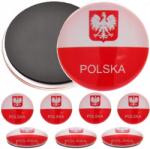 BNTrade Üvegmágnes Lengyel hűtőszekrényhez domború Lengyel címerrel Ajándéktárgy (BNTRADE_M417)
