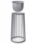 FORM-PLASTIC Virágcserép Standy magas 53cm+kis betét 23.5cm szürke (STANDY-VYSOKY-MALY-SIVY)