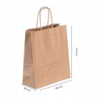 Profil Kraft Papírtáska Szürke Öko Görgős Fogantyúval 18x8x21 CM 1DB