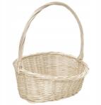 Creative Home Fehér, kézzel készített ajándékkosár virágokhoz, ajándékokhoz, fogantyúval (X001JZ7ES9)