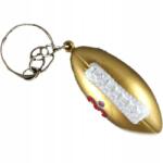  Kulcstartó, amerikai foci labda, 6 cm, arany (BR-213TS)