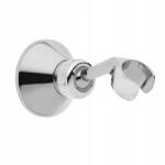  Aqbau fém zuhanytartó, pontszerű, csuklós, kúpos rozettával, króm (AQN.UPP.SR)