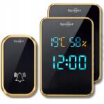 Spreest Akkumulátor Nélküli Vezeték Nélküli Csengő Ajtóhoz Hőmérséklet 2 Vevőegység (Dzwonek bezprzewodowy T295295-BG 1T2R)