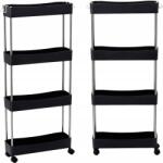 Calissimo Calis gurulós szalonkocsi, kozmetikai és fodrászati segédasztal spa használatra (Z-HL-8713-BLACK)