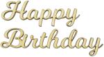  Happy Birthday felirat fából, 3 cm (32074)