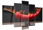 Tulup Üvegkép falra, háromrészes Chilli paprika (pl-osp-170x100-f-105839345)