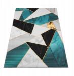  Szőnyeg 300X200 CM Zöld-szürke Csúszásgátló Modern Mozaik A Nappaliba (5901179230609)