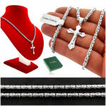 Golden Celebrity Emlék És Szentáldozás A Fiú Számára Ezüst Nyaklánc Kereszttel 925 (Naszyjnik z krzyżem krzyżykiem dla wnuka 925)