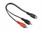 Hama Adapter Mélynyomó adapter 1x Rca (cinch) zöld 2x Rca (cinch) fehér (109n28)