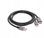 Lanberg HDMI(M)-Displaypor(M) kábel 1.8M 4K fekete (CA-HDDP-20CU-0018-BK)