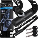 Muvike Kerékpár Rögzítő Lánc 100cm 8x8mm Erős Kulcsos Muvike Solid 1000/8x8K (SOLID/1000/8x8K)