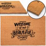 TabPrint Lábtörlő 40x60 Welcome To Our Chaos (Mata Wycieraczka ECO KOKOSOWA Duża)