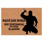 TabPrint Lábtörlő 60x40cm Kókuszrost "Légy, mint egy Ninja" Minták (Wycieraczka Kokosowa Zabawne Wzory)