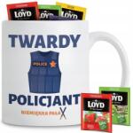 Style Couture Nyomott mintás bögre Ajándék Kemény Rendőrnek Fehér