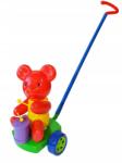 Zabawkarstwo Wiesław Suchanek Toló mackó dobbal toló játék gyerekeknek (5901448340251)