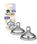 Tommee Tippee 245847 Szilikon Etetőcumi 0+ Ingyenes 2DB (ANG-007-S5W)