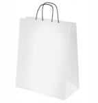 MiA Fehér papírtáska fekete zsinórral 320x160x380 mm, 170 darab