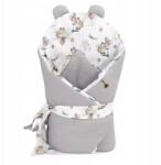 Muminky Csecsemő takaró 75x75cm 100% Pamut Róka Ostya Szürke (1683)