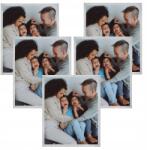 MPink Design 5x Képkeret 21x29, 7 cm-es képekhez, ezüst színű plexi előlap (CT1-R21X29,7IL13,15,9 x5)