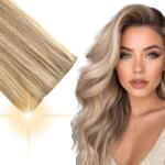 Cameron Hair Láthatatlan Clip In póthaj, természetes hajból, 50 cm #18/22 szőke melír (5905454902786)