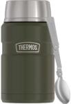 Thermos Ételtároló termosz 710 ml összecsukható kanál és bögre Thermos katonai zöld (173057)