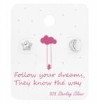 M. Jopek Ezüst Fülbevaló Gyerek Hold Csillag 925 Ezüst M. jopek