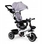 HyperMotion Háromkerekű Kerékpár Babakocsi 3AZ1BEN Forgatható 360 Szabad Kerék Szürke (TOBI VELAR SZAR)