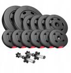 Hop-Sport Hs kompozit súlyzó szett 30kg [2x5, 4x2.5, 6x1.25, egyenes griff x1, (5906190237026)