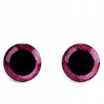 Fabryka Sznurka Rózsaszín Bagoly Szemek 25mm 2 db állatfigurákhoz, maskottokhoz, kézműves termékekhez, Makramé (ocz-sow-25-ro)