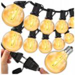 DIAWAY Led Fényfüzér Kerti Lámpa 20m 50X Kültéri Kerti Izzók (ŁAŃCUCH DEKORACJA BALKON TARAS WODOSZCZELNY)