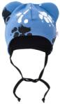 NEW BABY Pamut Baba Sapka Fülekkel New Baby Mancs Kék 56-OS Méret