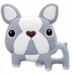 Bocioland Puha Szilikon Rágóka Fogzás Masszázs Íny Bulldog Kutya (tos3351d)