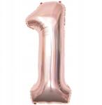  Léggömb Szám 1 Rose Gold 100cm 1 m Évforduló 1 Születésnap Év Hélium Fólia Nagy