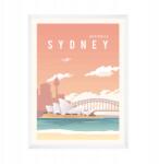  Opera Ház Sydney Ausztrália Város Poszter 21X29, 7 cm fehér keret (MP1-0199_21X29,7,063)
