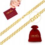  Arany Nyaklánc Vastag Széles Garibladi 50cm Ezüst 925, Aranyozott (DŁUGI GRUBY ŁAŃCUSZEK DAMSKI GARIBALDKA 585)