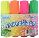 Schemat Iskolai Szett Fluoreszkáló Kiemelők 4 Darab Schemat Neon Színű Filctollak (komplet zakreślaczy neonowych schemat pisaki)