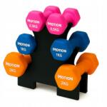 Motion Súlyzó Szett Súlyzó Fitnesz Állvány Motion 7KG 6DB (FS2 ZESTAW HANTLI CIĘŻARKI NEOPREN OBCIĄŻNIKI)