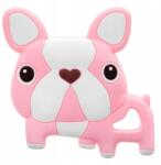 Bocioland Puha Szilikon Rágóka Fogzás Masszázs Íny Bulldog Kutya (tos3351b)